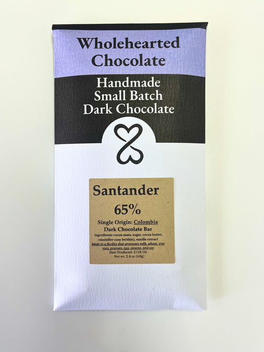 Packaged Chocolate Bar- 65% from Santander, Colombia
